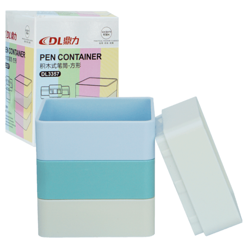 Suport birou patrat din plastic color DL 3357